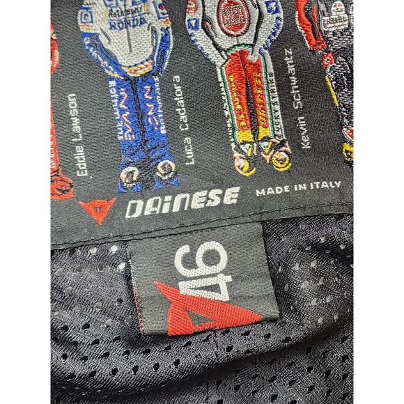 Dainese Jacket Small 46 Leather Motorcycle Drudi Racing Armor Italy MotoGP Devil - Picture 7 of 16